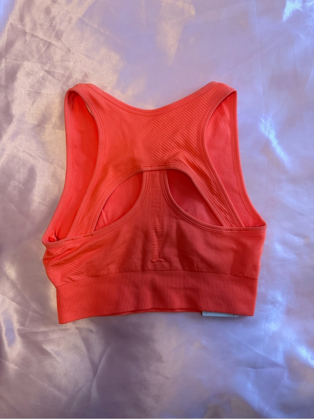 New Balance Neon Orange Sports Bra Size Small NWT - Picture 3 of 6